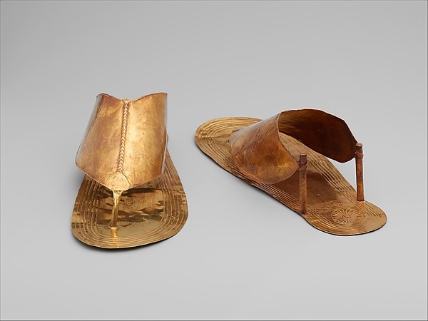 Ancient Egypt golden Sandals